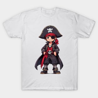 Cute Cartoon Pirate Boy Happy T-Shirt